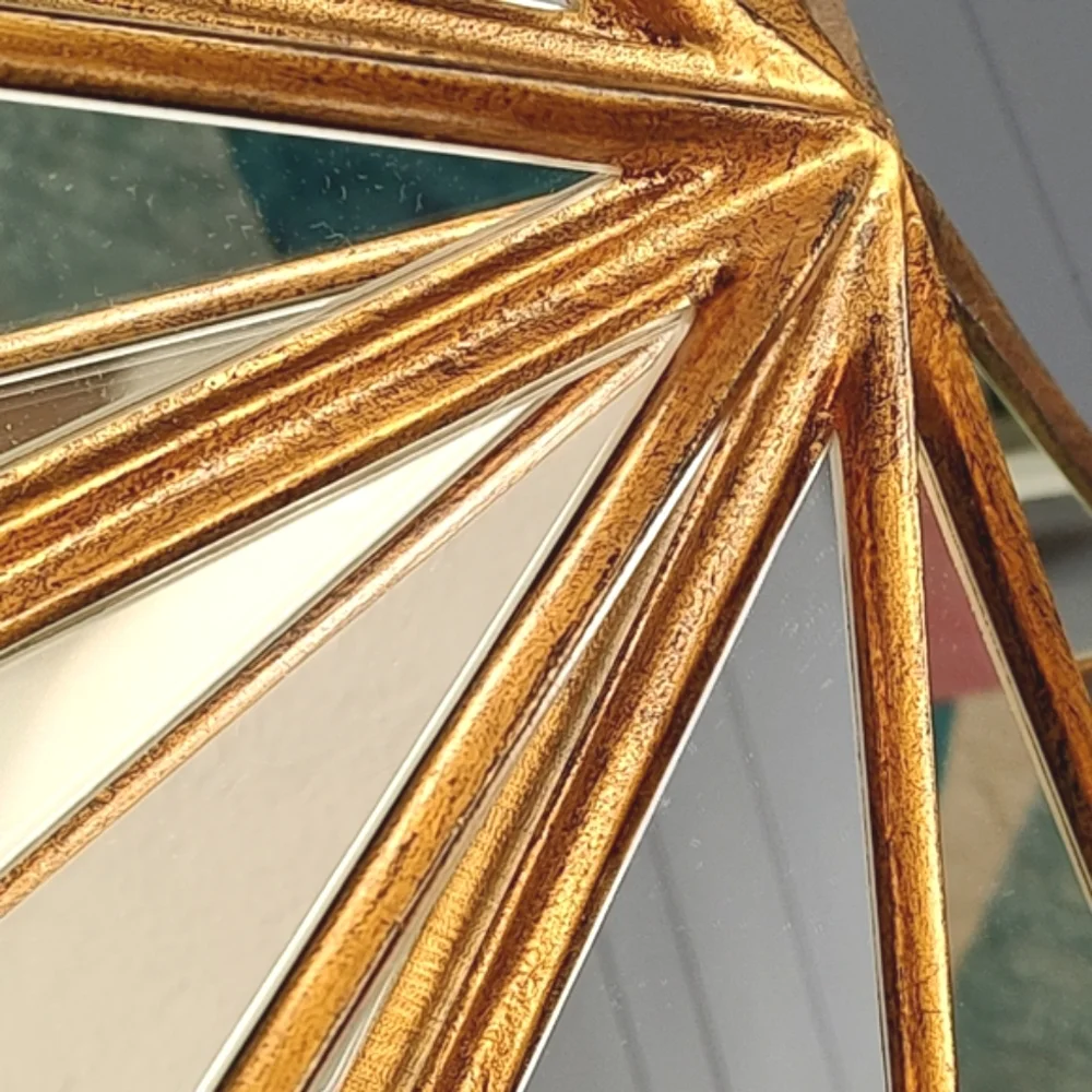 Star beveled 8 point mirrors
